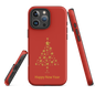 Red protective Tough Case for iPhone®, Happy New year