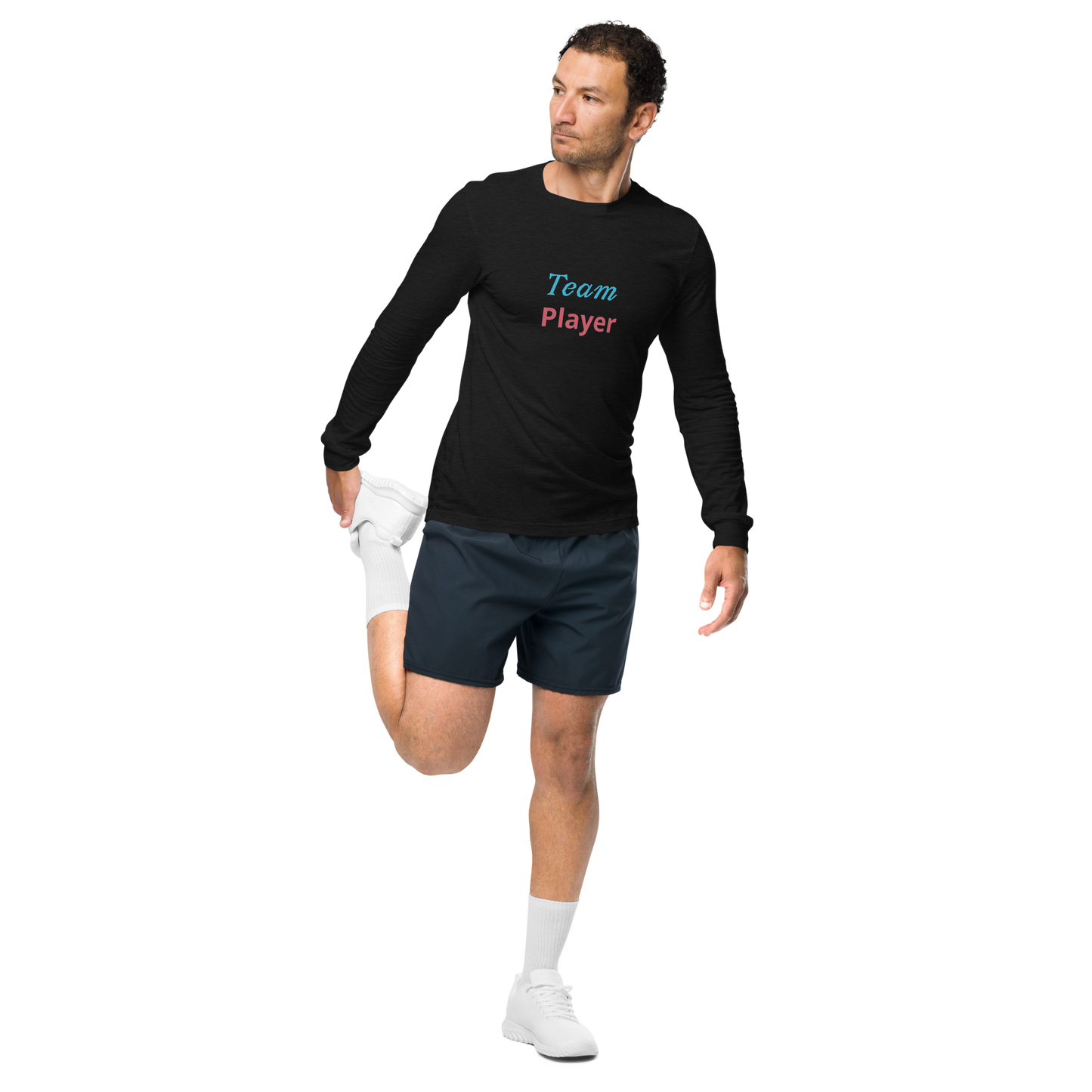 Men Long Sleeve Tee, Team Player