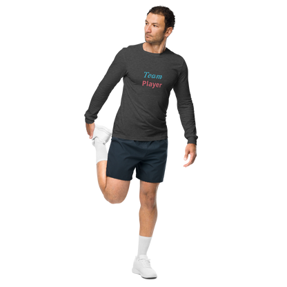 Men Long Sleeve Tee, Team Player