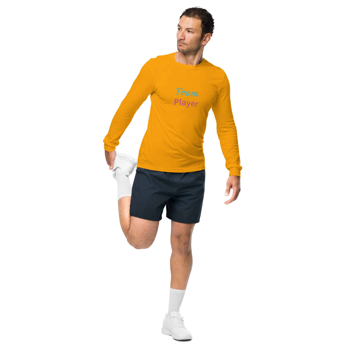 Men Long Sleeve Tee, Team Player
