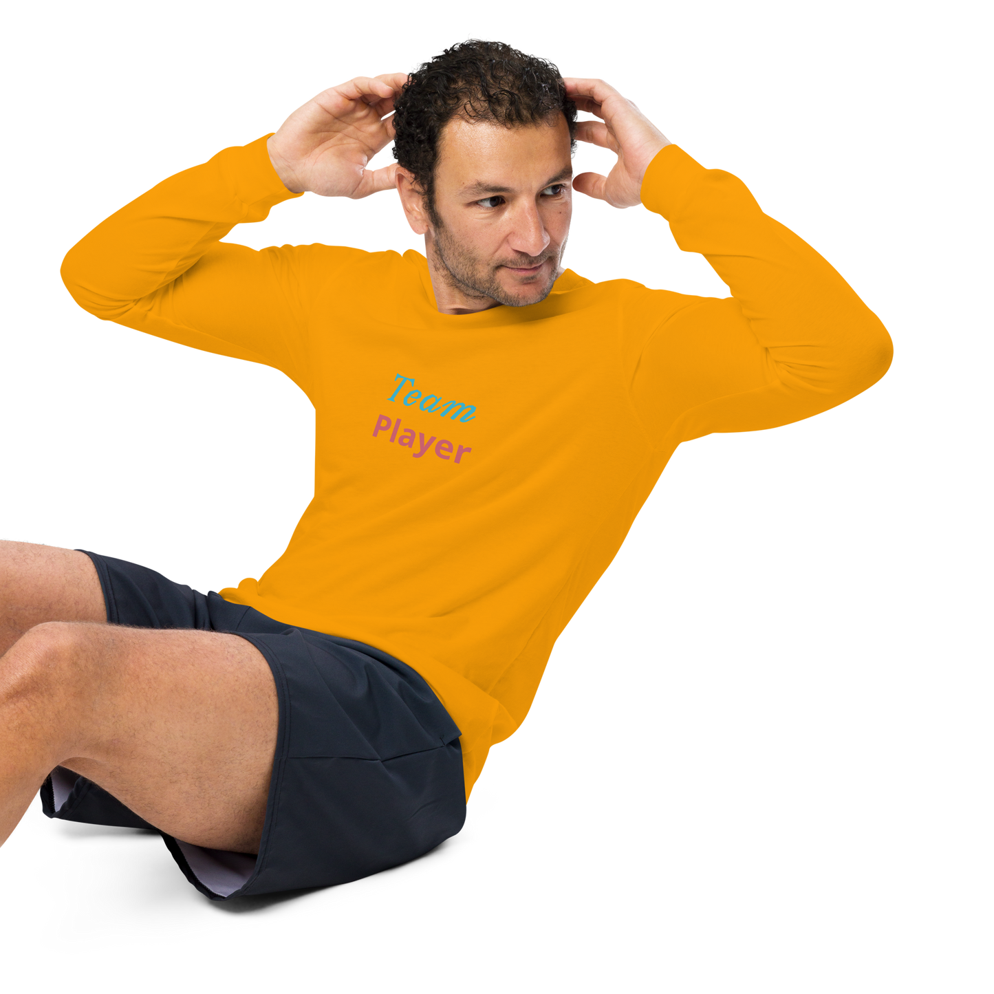 Men Long Sleeve Tee, Team Player