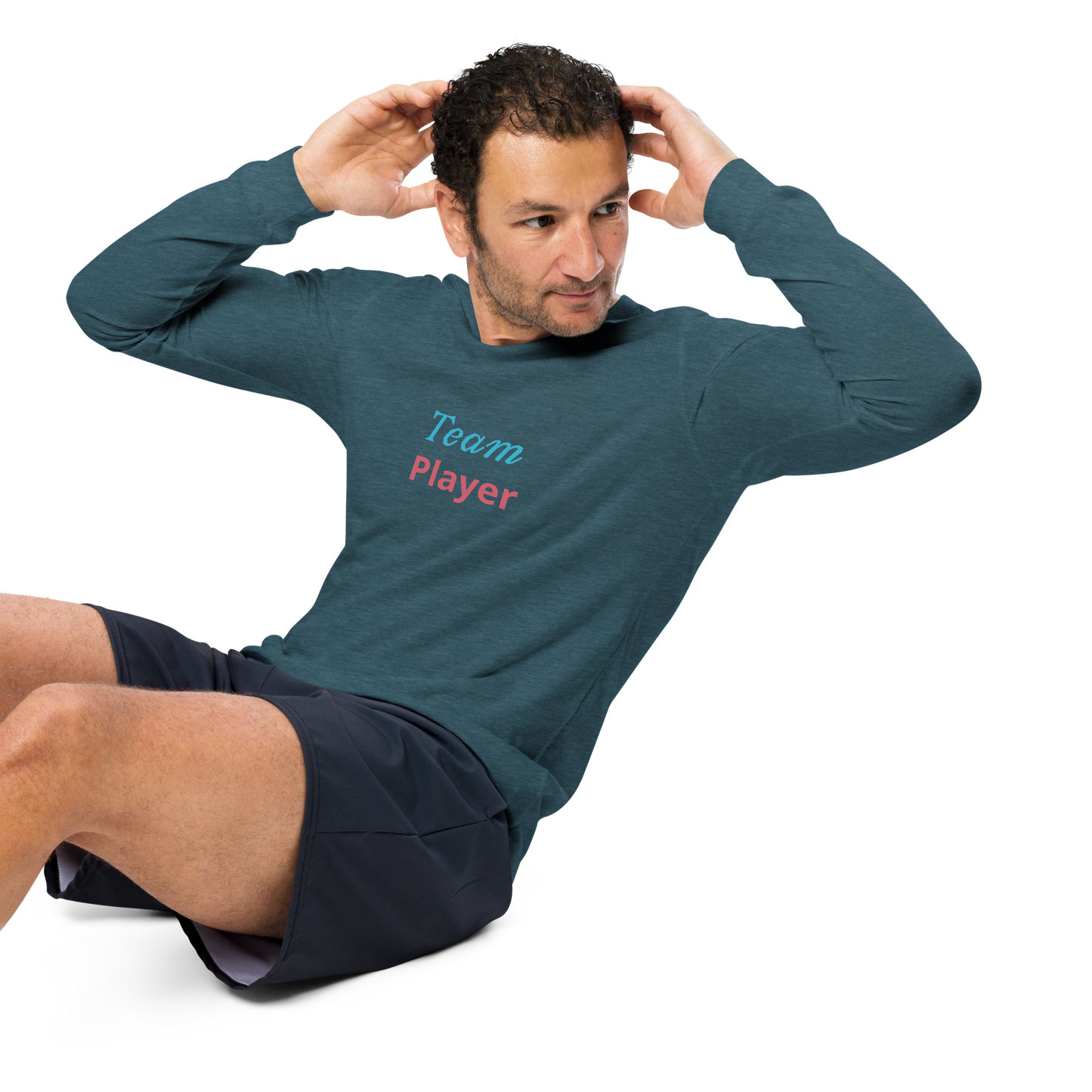 Men Long Sleeve Tee, Team Player