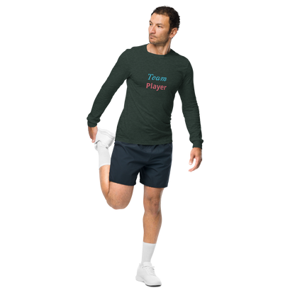 Men Long Sleeve Tee, Team Player