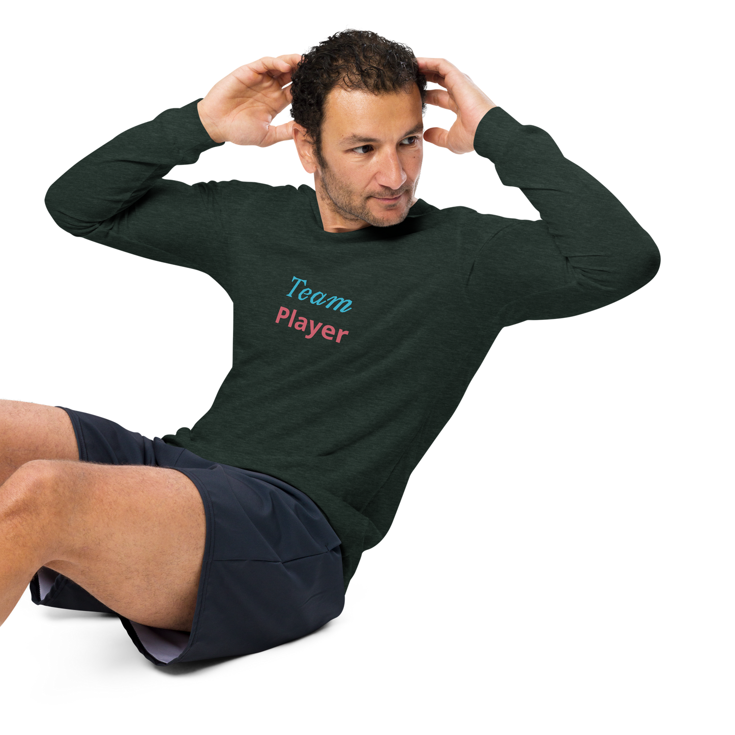 Men Long Sleeve Tee, Team Player