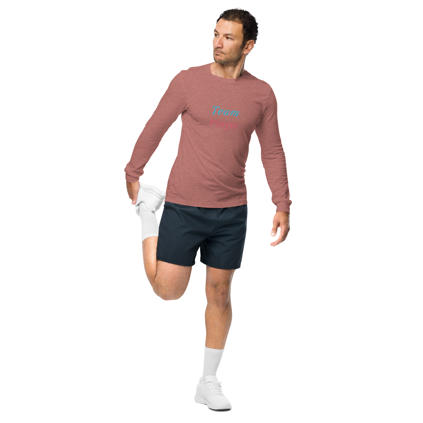 Men Long Sleeve Tee, Team Player