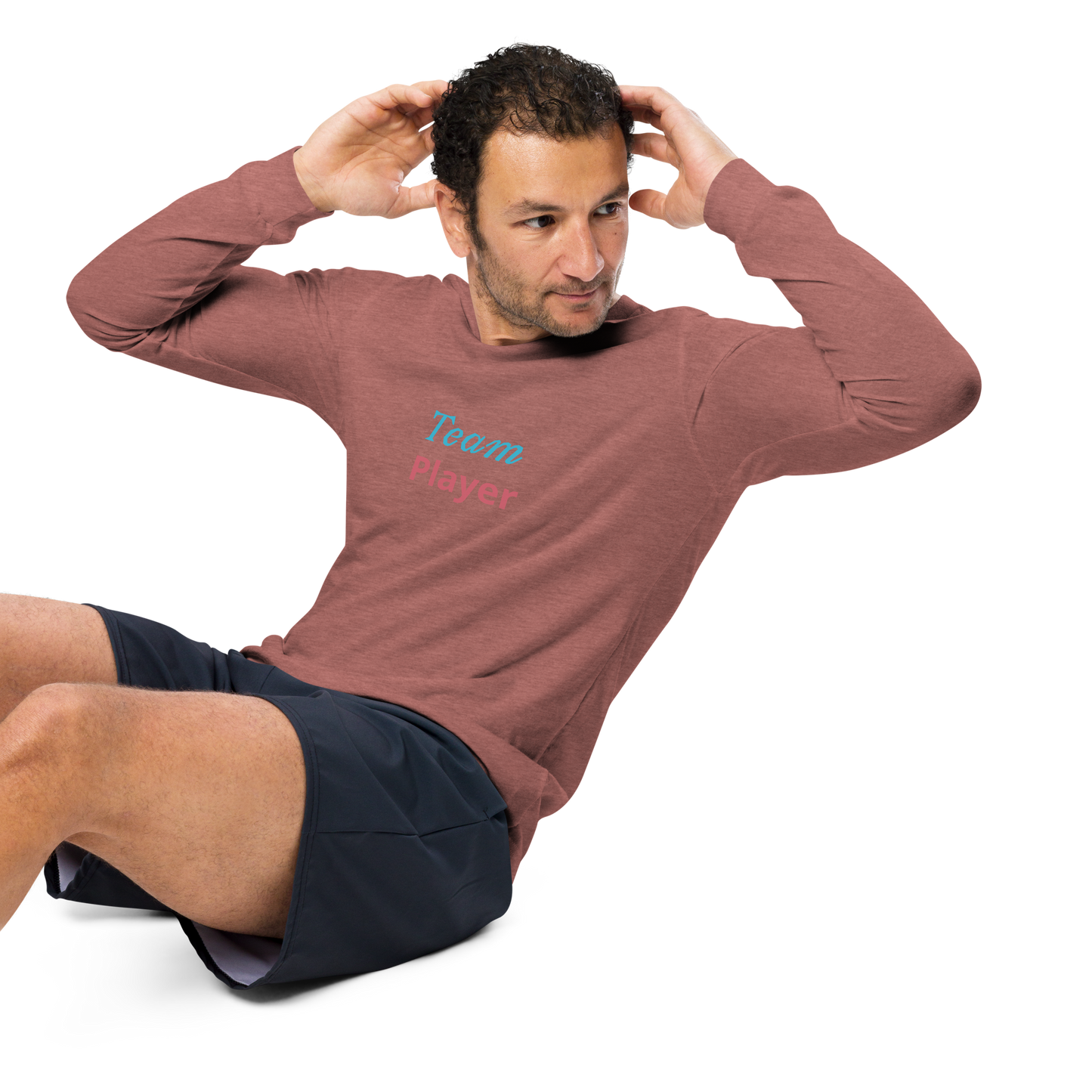 Men Long Sleeve Tee, Team Player