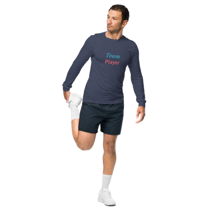 Men Long Sleeve Tee, Team Player
