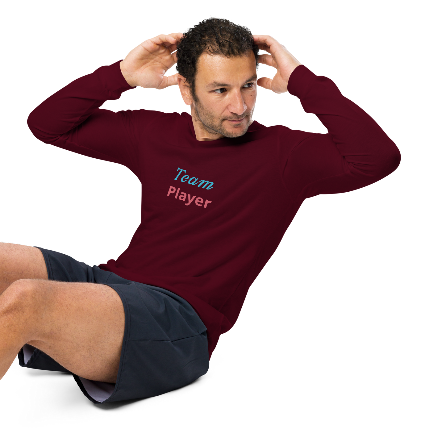 Men Long Sleeve Tee, Team Player