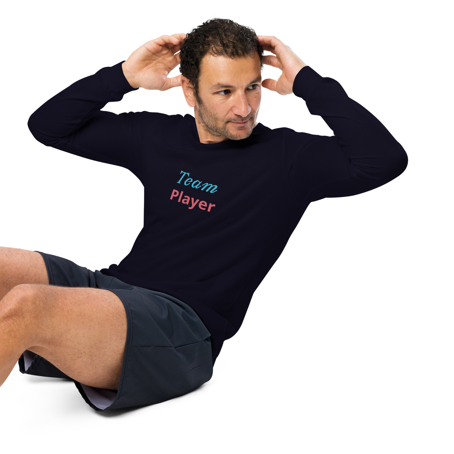 Men Long Sleeve Tee, Team Player