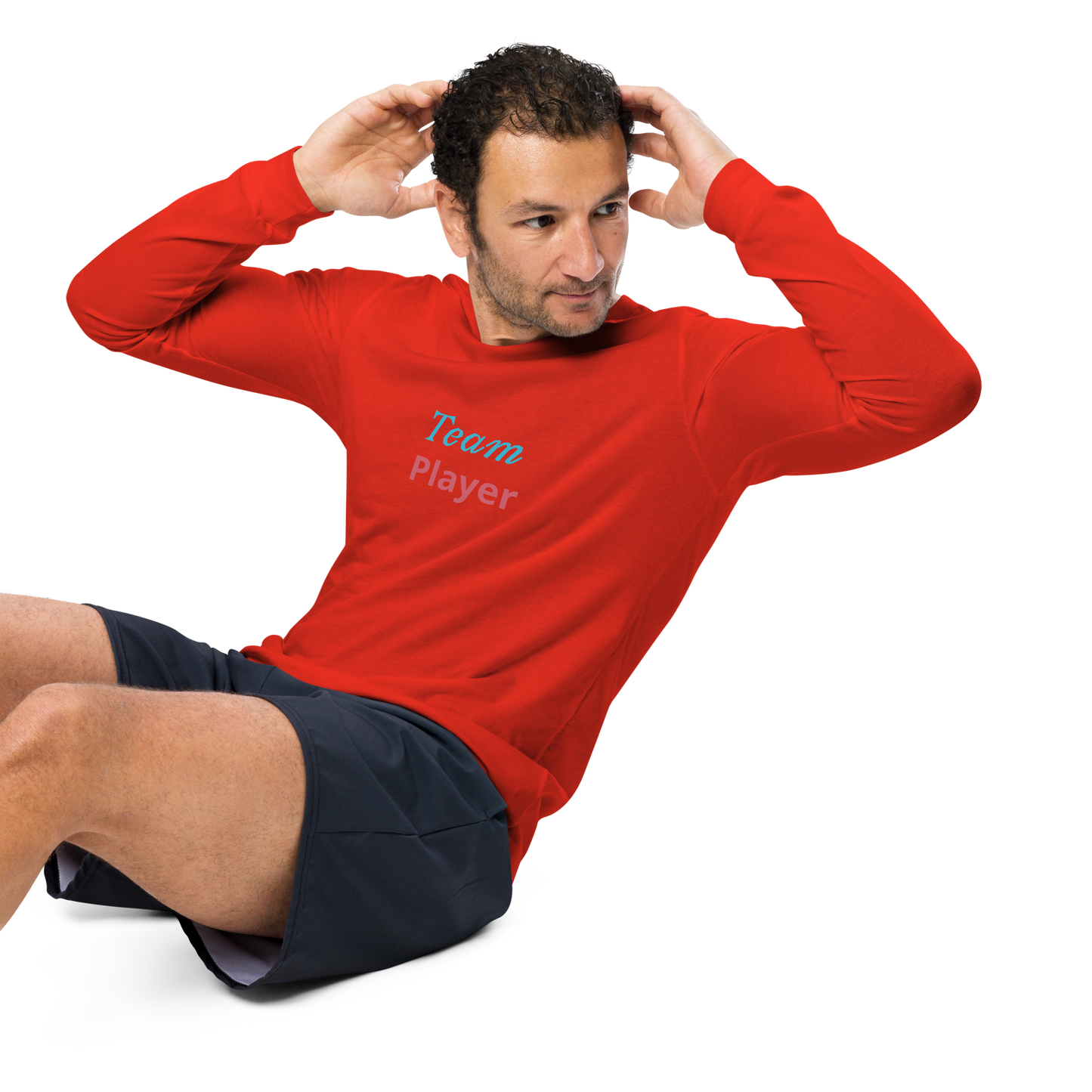Men Long Sleeve Tee, Team Player