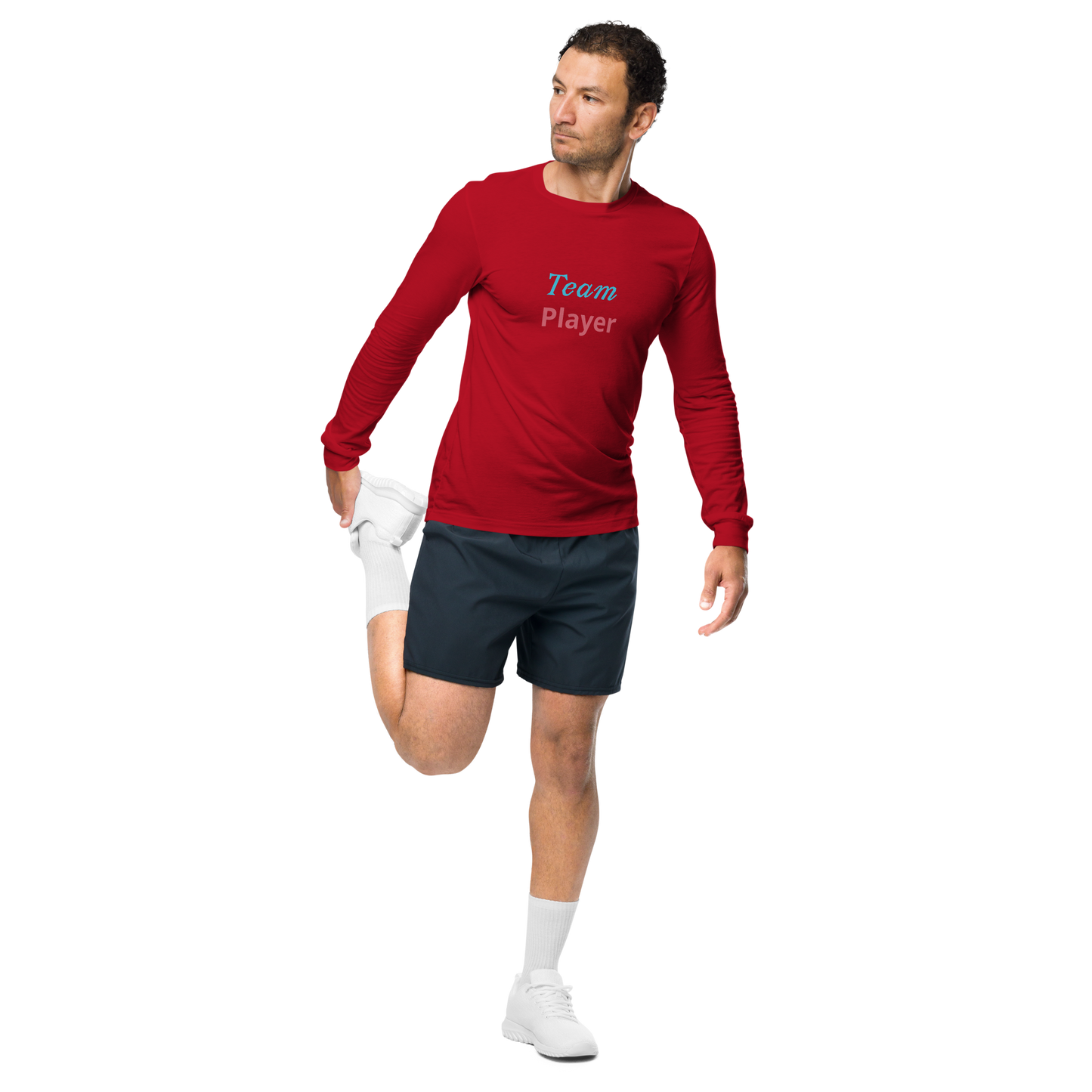 Men Long Sleeve Tee, Team Player