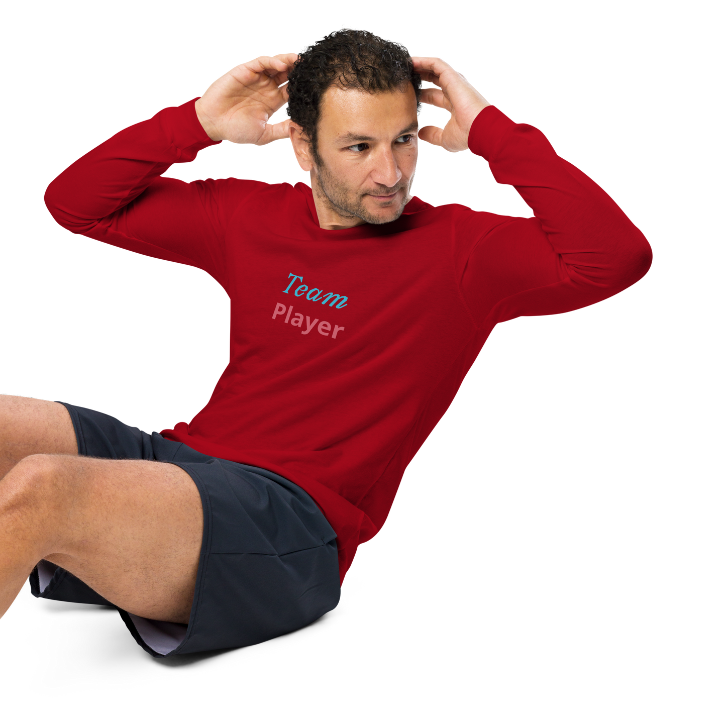 Men Long Sleeve Tee, Team Player