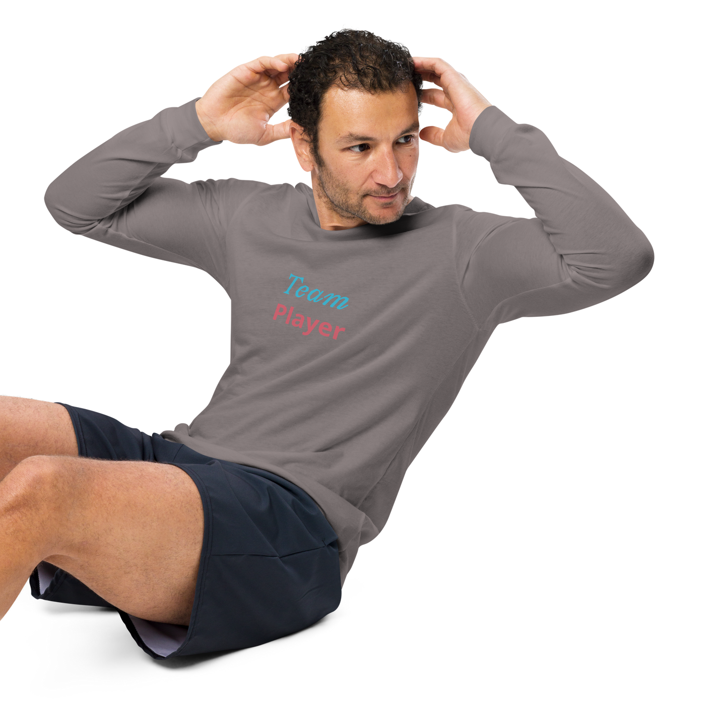 Men Long Sleeve Tee, Team Player