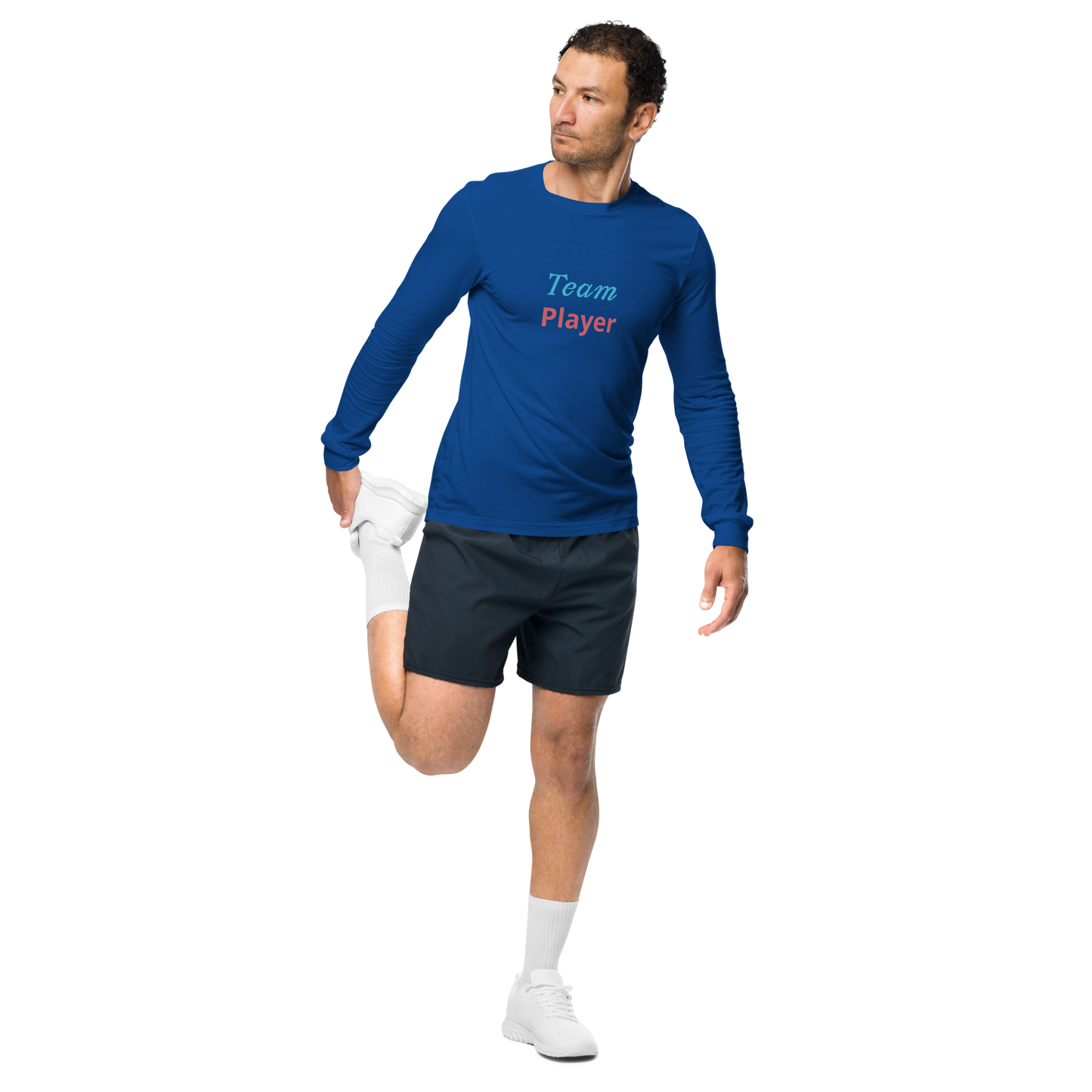 Men Long Sleeve Tee, Team Player