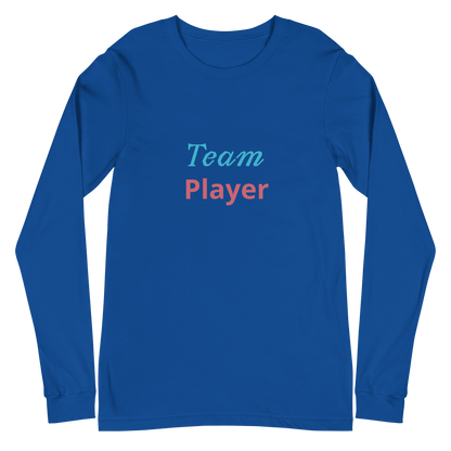Men Long Sleeve Tee, Team Player