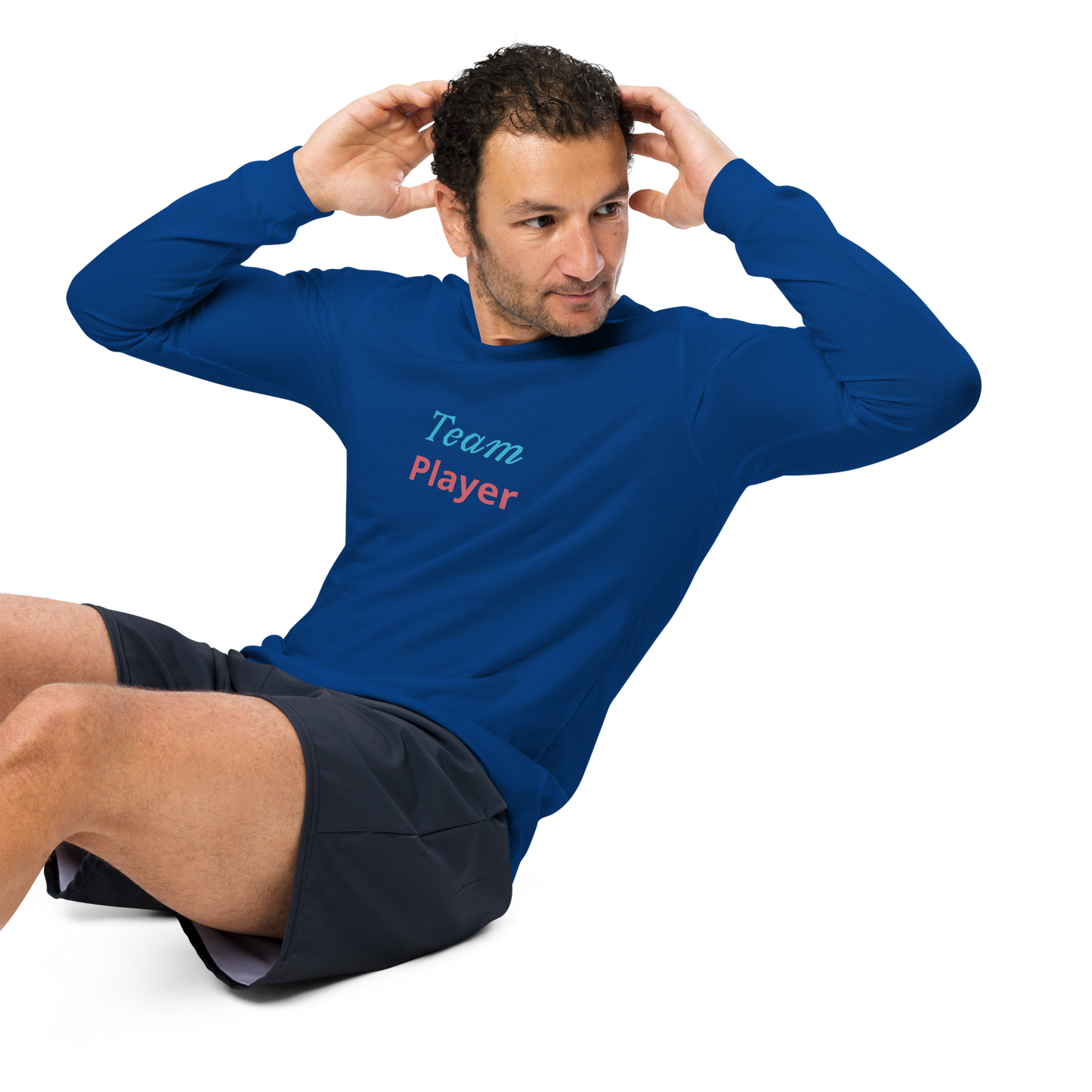 Men Long Sleeve Tee, Team Player