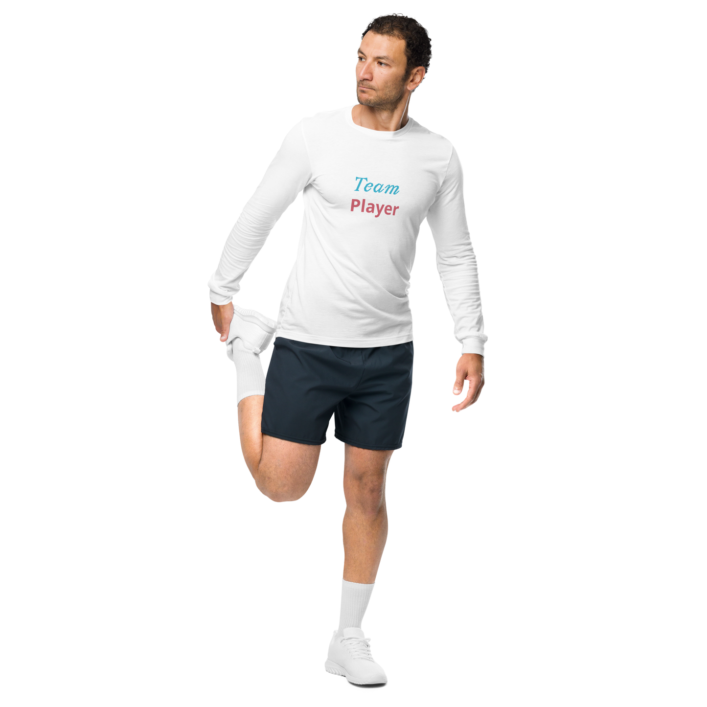 Men Long Sleeve Tee, Team Player