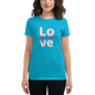 Love you, Women's short sleeve cotton t-shirt