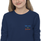 Youth long sleeve tee. We are the future!