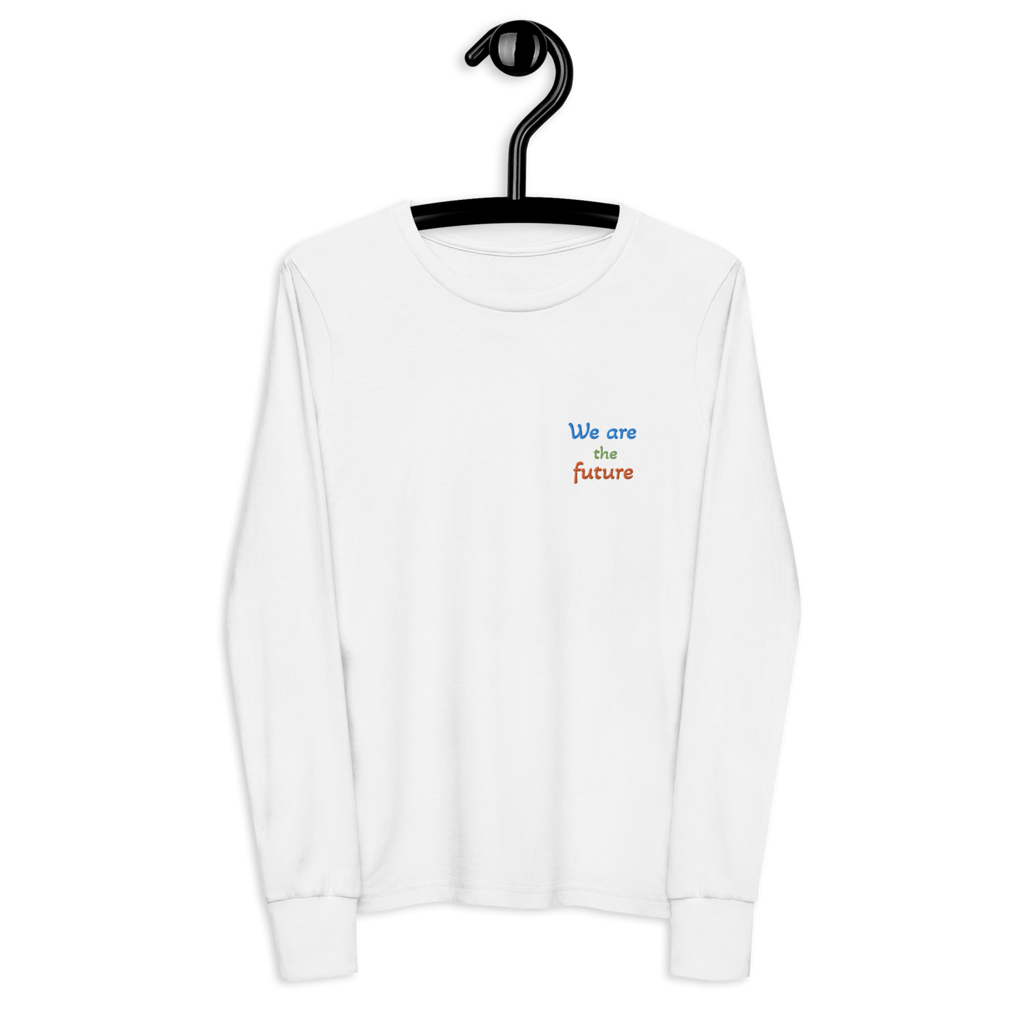 Youth long sleeve tee. We are the future!